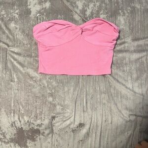 Pink Strapless Women's Top